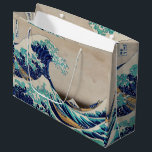 Hokusai Underbar Wave av Kanagawa. Vintage japan a<br><div class="desc">Katsushika Hokusai "Den Underbara vågen av Kanagawa" presentsäck. Vintage japan-illustration.</div>