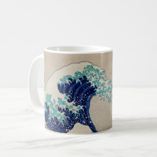 Hokusai Underbar Wave av Kanagawa. Vintage japan a Kaffemugg