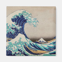 Hokusai Underbar Wave av Kanagawa. Vintage japan a
