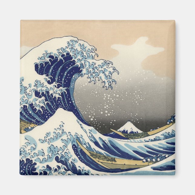 HOKUSAI Underbar Wave Magnet (Framsidan)