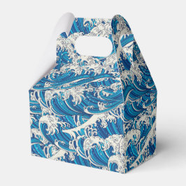 Hokusai, Underbar Wave Mönster Nautical Blue-våg Presentaskar