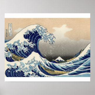 HOKUSAI Underbar Wave Poster
