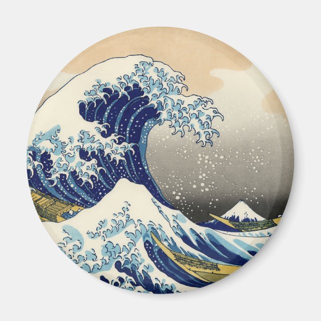 Hokusai, Underbara vågmagnet Magnet (Framsidan)