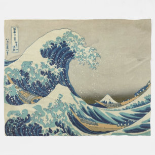 Hokusai: Underbaren vinkar av den Kanagawa Fleecefilt