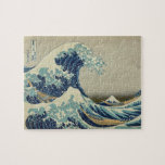 Hokusai: Underbaren vinkar av Kanagawa Pussel<br><div class="desc">Underbaren vinkar av Kanagawa Katsushika Hokusai Katsushika Hokusai var en japansk konstnär,  ukiyo-emålare och printmaker av den Edo perioden</div>
