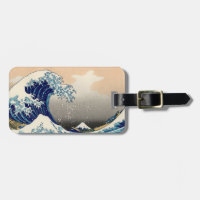 Hokusai "underbaren vinkar" bagagemärkren