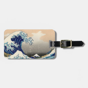 Hokusai "underbaren vinkar" bagagemärkren bagagebricka