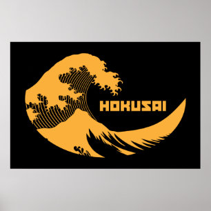 Hokusai - underbaren vinkar poster