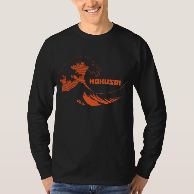 Hokusai - underbaren vinkar t-shirt (Framsida)
