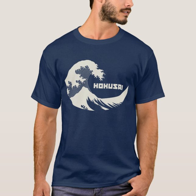 Hokusai - underbaren vinkar t-shirt (Framsida)
