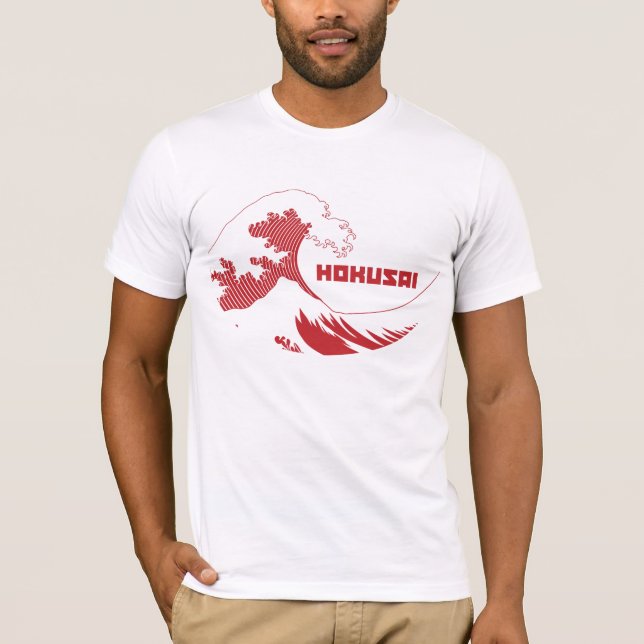 Hokusai - underbaren vinkar t shirt (Framsida)