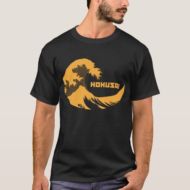 Hokusai - underbaren vinkar t-shirt (Framsida)