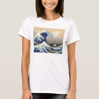 Hokusai underbaren vinkar T-tröja