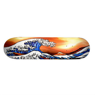 Hokusai vinkar skateboard bräda 20,5 cm