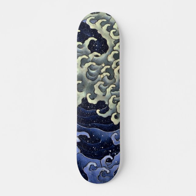 Hokusai Wave 2 Mini Skateboard Bräda 18,5 Cm (Framsida)