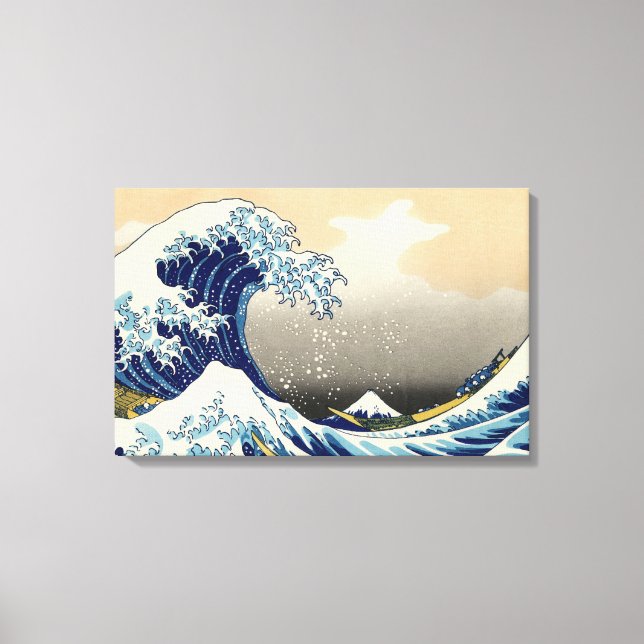 Hokusai Wave Canvas Wrap Underbar Wave (Framsida)