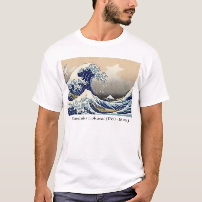 Hokusais Mount Fuji T-shirt (Framsida)