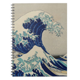 Hokusai's The Underbar Wave at Kanagawa (1760-1849 Anteckningsbok