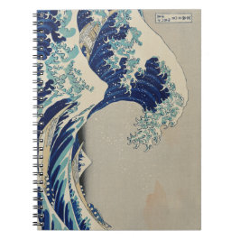 Hokusai's The Underbar Wave at Kanagawa (1760-1849 Anteckningsbok
