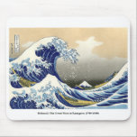 Hokusai's The Underbar Wave at Kanagawa (1760-1849 Musmatta<br><div class="desc">Den japanska konstnären Hokusai's The Underbar Wave at Kanagawa (1760-1849) Ett av en stor samling vintage-konst-baserade och originaldesigner från PhoenixRetro.</div>