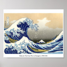 Hokusai's The Underbar Wave at Kanagawa (1760-1849