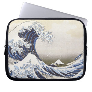 Hokusais underbar vinkar laptop sleeve