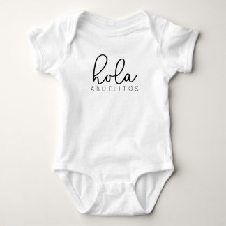 Hola Abuelitos Announcement Gravid Baby T Shirt