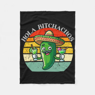 Hola Achos Funny Jalapeno Mexican Cinco De Mayo Me Fleecefilt