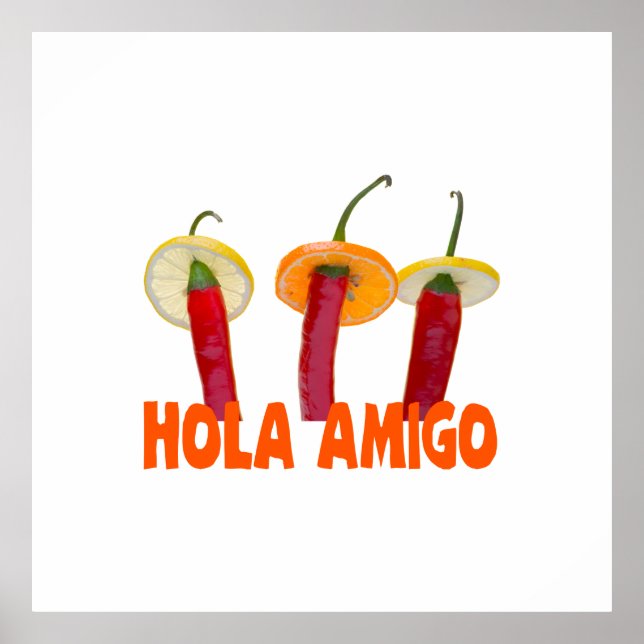 Hola Amigo Poster (Framsidan)