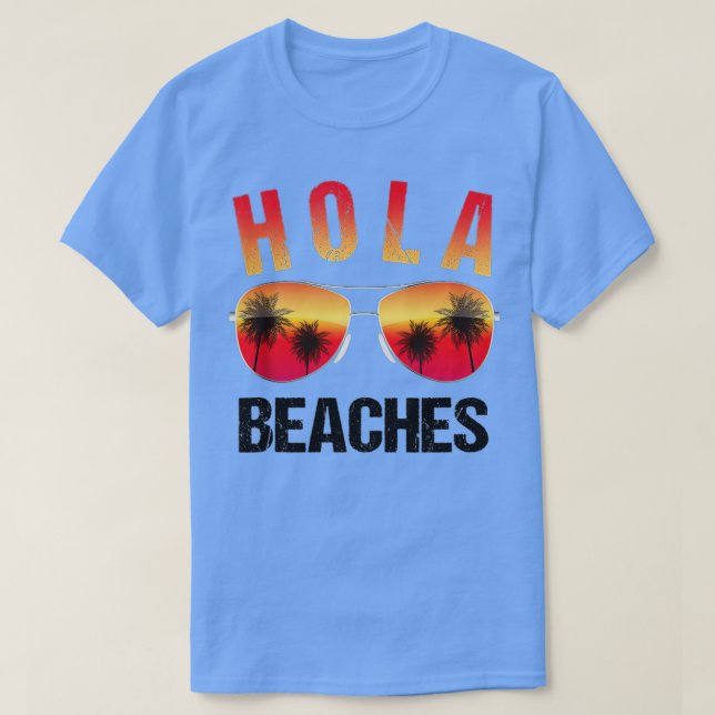 Hola Beache  Funny Beach Vacation  Summer Tank Top T Shirt (Design framsida)