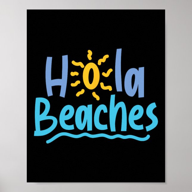 Hola Beacher Hej ES har en Underbar sommartid Vår  Poster (Framsidan)