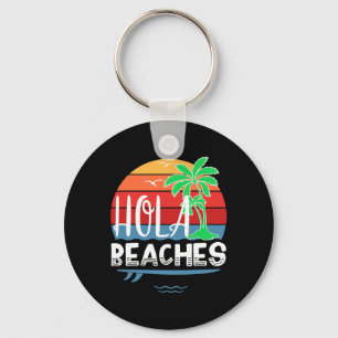 Hola Beacher Shirt Funny Summer Beach Surfboard Gi Nyckelring