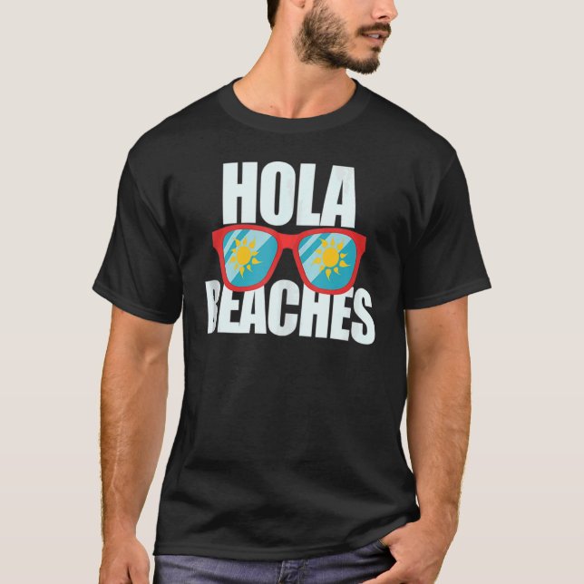 Hola Beacher sommarglaskryssningsvätska Handflatan T Shirt (Framsida)