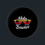 Hola Beacher sommarsolnedgång vid strand och hav Knapp<br><div class="desc">Hola Beacher sommarsolnedgång vid strand och hav</div>