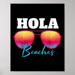 Hola Beacher Summer Vacation Hawaii Poster