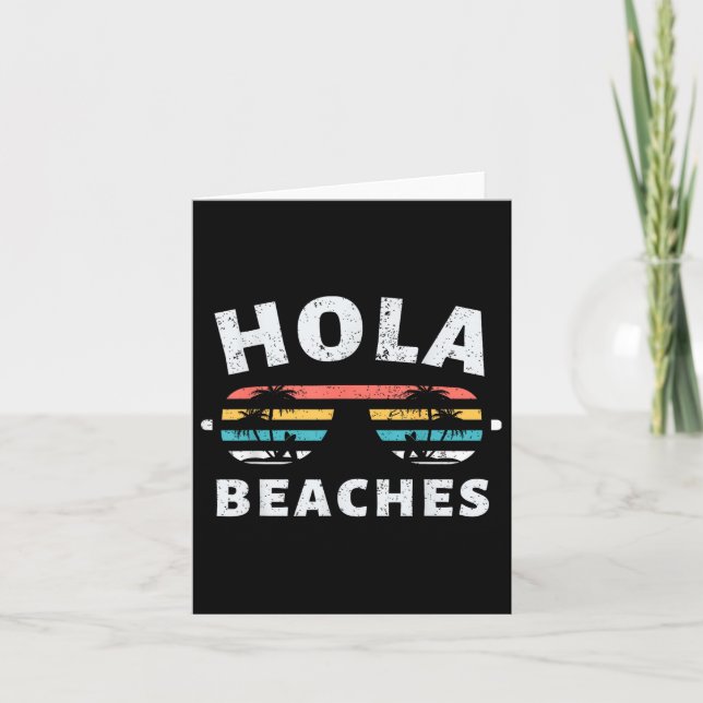 Hola Beaches ger underbart familjens Vacation Beac Kort (Framsida)