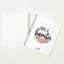 Hola Bonita Spanska Ro Typography Chic Modern