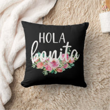 Hola Bonita Spanska Rosor Typografi Chic Modern