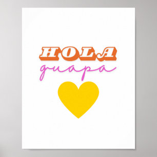 Hola Guapa Poster Skriv ut