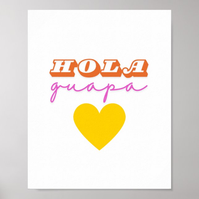 Hola Guapa Poster Skriv ut (Framsidan)
