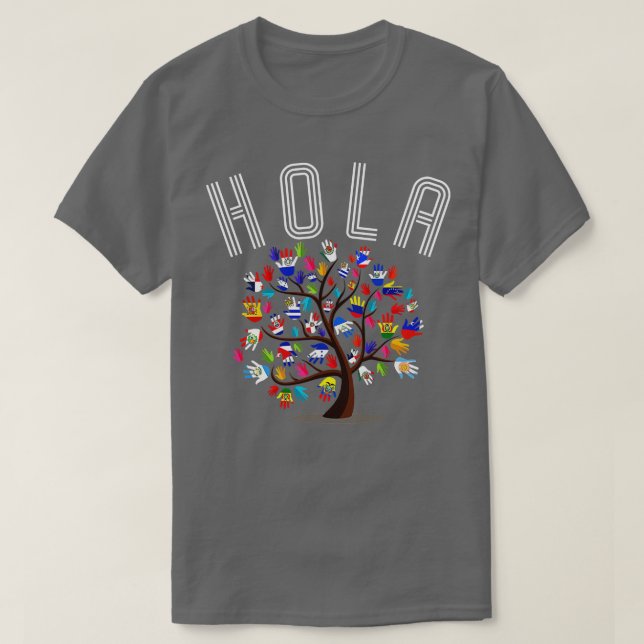 HOLA Hispanic Heritage Month T Shirt (Design framsida)