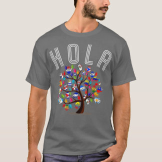 HOLA Hispanic Heritage Month T Shirt