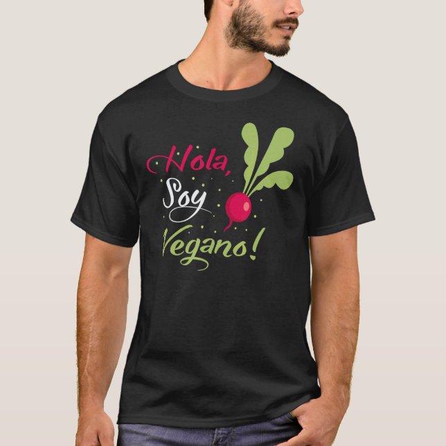 Hola  Jag är Vegan T Shirt (Framsida)