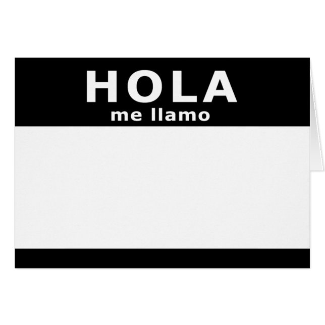 hola me llamo OBS kort (Framsidan Horizontal)