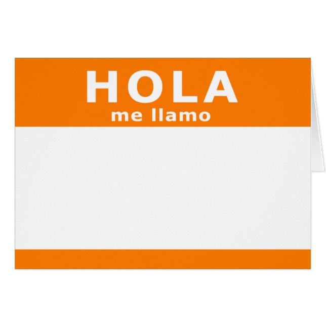 hola me llamo OBS kort (Framsidan Horizontal)