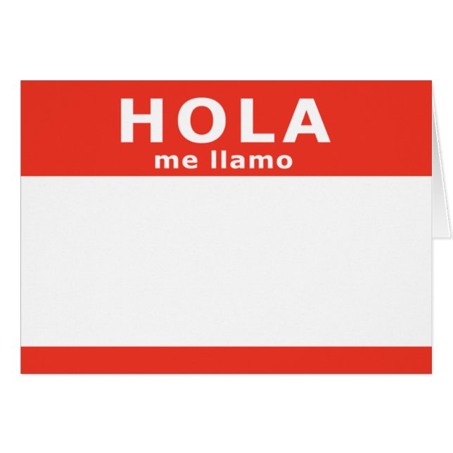 hola me llamo OBS kort (Framsidan Horizontal)