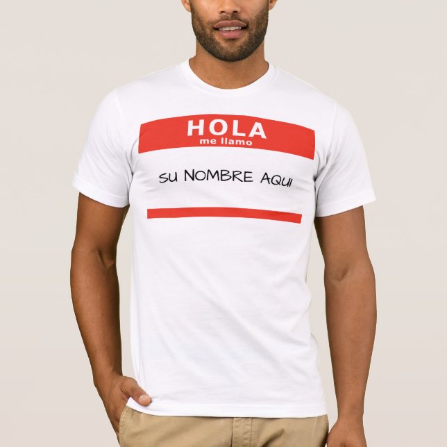 hola me llamo t shirt (Framsida)