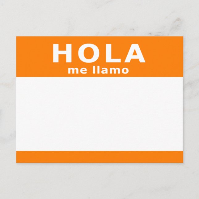 hola me llamo vykort (Framsida)