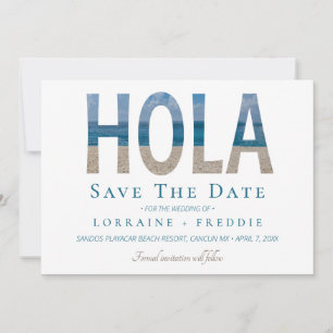 Hola Mexican Beach Wedding Spara datum