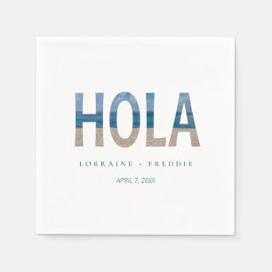 Hola Mexico Beach Photo Destination Wedding Pappersservett